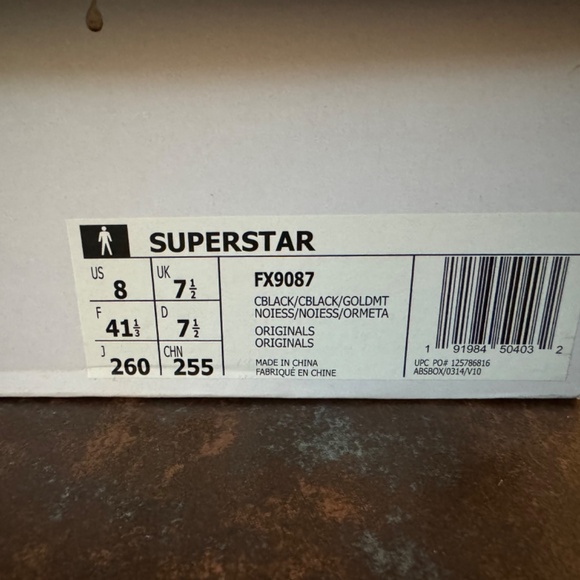 Adidas Superstar - White with Blue Camo Stripes - Brand New - Picture 2 of 3